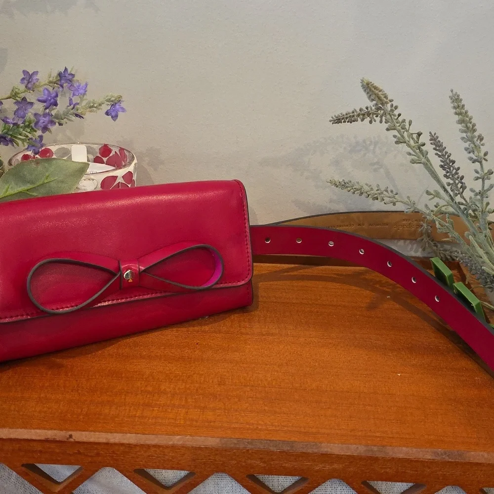 Kate Spade Red Belt Pouch NWT